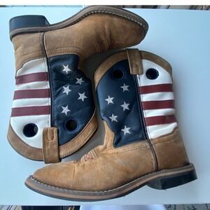 Cody James Kids American Flag Patriotic Western Cowboy Boots 43880 Size 2D